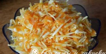Салат зі свіжої капусти та моркви з оцтом: рецепт як у їдальні Салат капуста з морквою та оцтом рецепт
